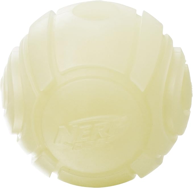 Nerf Dog Tennis Ball Blaster Dog Toy white, 2.5 Inch Glow Reload Ball