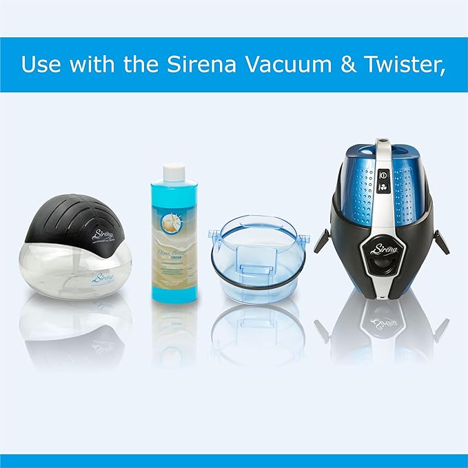 Sirena Vacuum Ocean Breeze Fragrance - Room Deodorizer - Removes pet and cooking odors - Smoke eliminator leaves you with clean Fresh Air