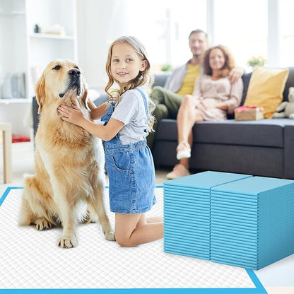 100 Count Large Dog & Cat Puppy Pee Pads - 28"x30" Absorbent Potty Training Pads | Leakproof Quick-Dry Disposable Pet Pads for Puppies, Dogs & Cats | Indoor, Outdoor, Litter Box, Housebreaking Use