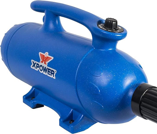 XPOWER B-27 Powerful, Professional Pet Grooming Force Dryer with Dual Motors, Variable Speed Control