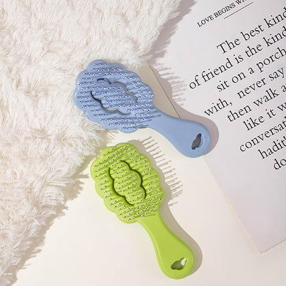 Soft Bristle Cat-Ear Puppy Brush and Cloud Shape Small Dog Grooming Brush