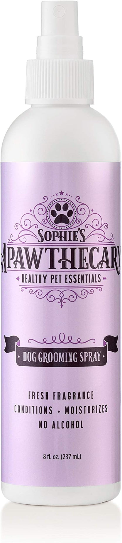 Sophie's Apawthecary Dog Grooming Spray - Odor Eliminator, Between-Bath Deodorizer, Conditioner Spray - Male & Female, 8 fl. oz