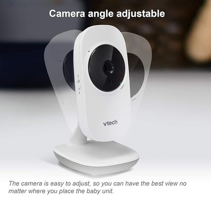 VTech [Upgraded] VM350-2 Baby Monitor, 5" Screen,2 Cameras,1000ft Range, Night Vision, 2-Way Audio, Lullabies, Secure Transmission No WiFi