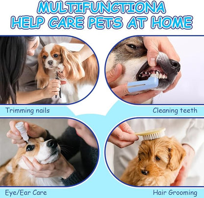 Dog Grooming Hammock Harness for Cats Dogs with Nail Clippers/Nail Trimmers/Grooming Scissors, Dog Grooming Harness for Nail Trimming, Relaxation Pet Restraint Leashes Sling Pet Grooming Sling Helper