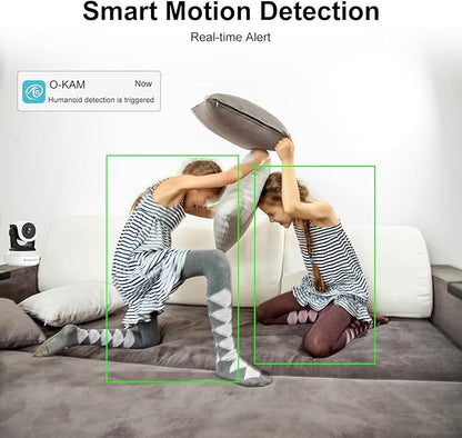 VSTARCAM Indoor Security Camera, 2K with 360° Rotation, Human/Motion Detection with Auto Tracking, 2-Way Audio & DIY Voice, 2.4GHz WiFi Wireless, Cloud & SD Card Storage(up to 256GB)
