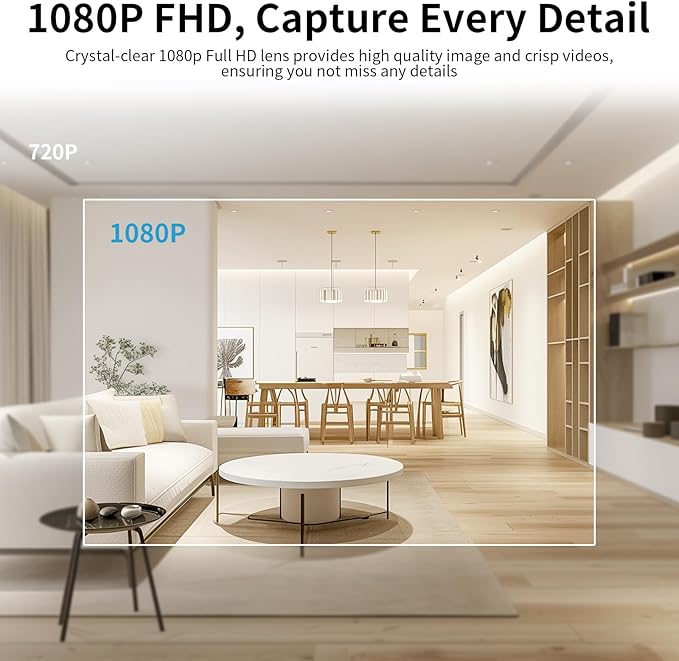 VSTARCAM Indoor Security Camera with Smoke Detection, 2K UHD Smoke Detector Camera, Motion Detection, Auto Tracking, Color Night Vision, 2-Way Audio, Cloud & SD Card Storage(up to 256GB)