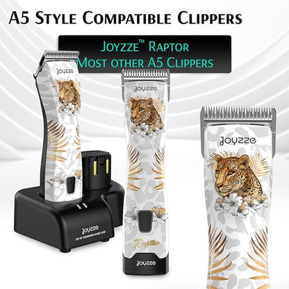 Raptor/Falcon Series A Wide Blade - Professional Grade Dog Clipper Grooming Blade, Detachable, Replacement Blades - Stainless Steel, Coated Ceramic,(A Series #5FW)
