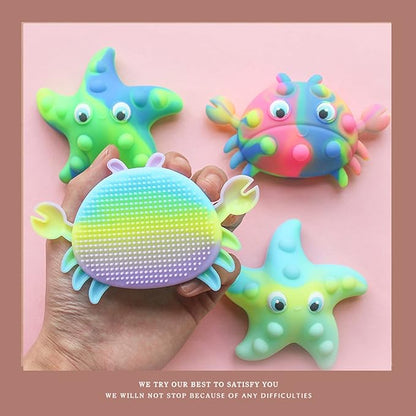 Silicone Pet Brush Soft Bristle Multifunctional Massage Brush Crab Brush for Dogs, Cats & Small Pets