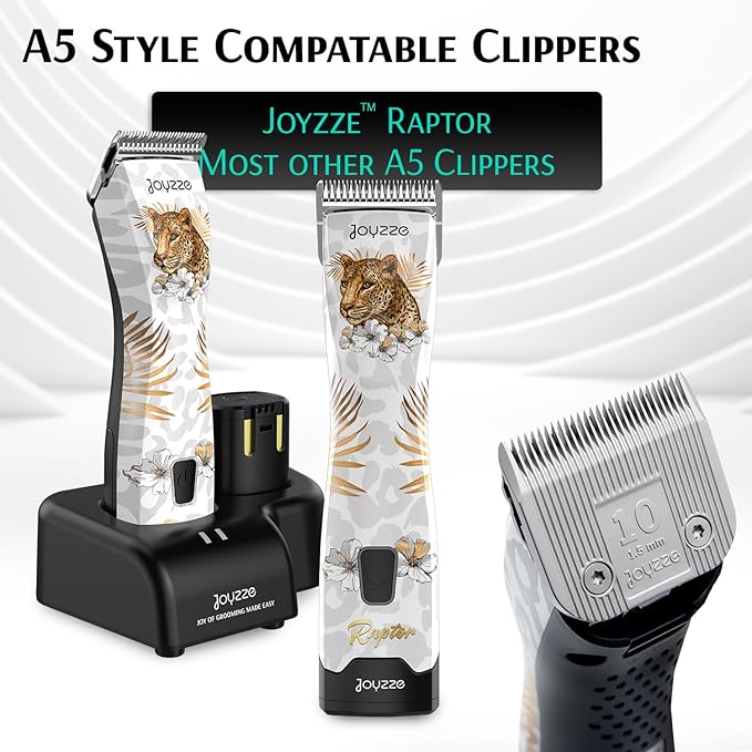 Raptor/Falcon Series A Blade - Professional Grade Dog Clipper Grooming Blade, Detachable, Replacement Blades - Stainless Steel, Coated Ceramic,(A Series #9)