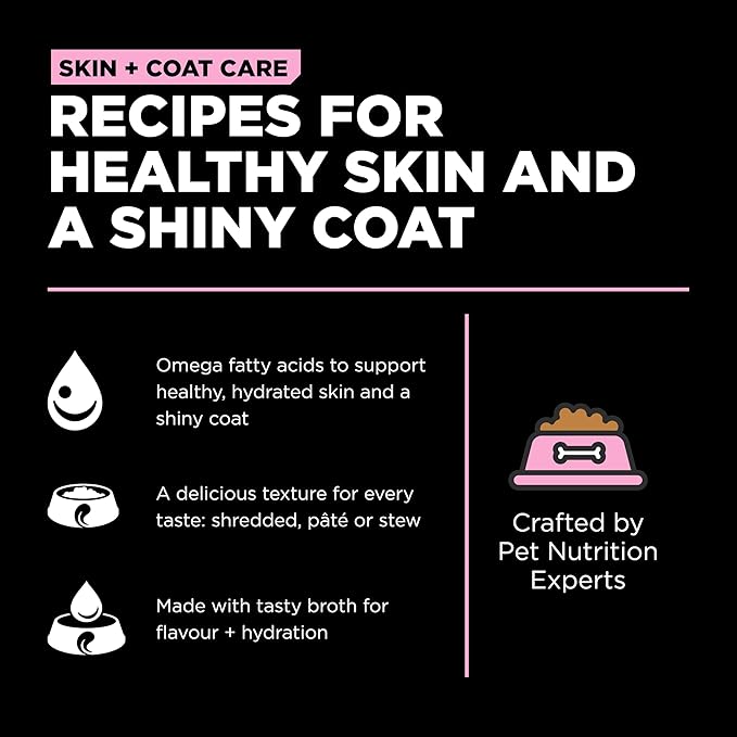 Go! Solutions Skin + Coat Care, Wet Dog Food, Pollock Pâté with Grains Sensitive Skin, 12.5 oz