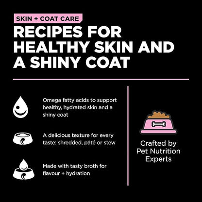 Go! Solutions Skin + Coat Care, Wet Dog Food, Pollock Pâté with Grains Sensitive Skin, 12.5 oz