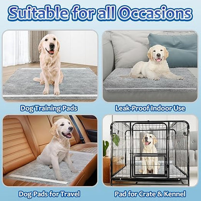 Charcoal Puppy Pads Extra Large 30"x36", 30 Count Super Absorbent Pee Pads for Dogs, Disposable Urine Bed Underpads for Doggy, Thicken XXL Disposable Pet Underpads, Piddle Pee Sheets X-Large