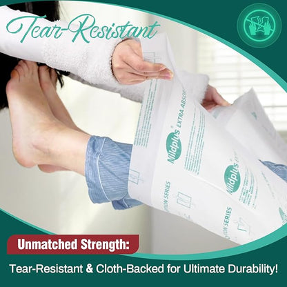 Heavy Duty Underpads 30x36 Inch ,75 Count, Ultra 10 Times More Absorbent Chucks Pads, Tear-Resistant Disposable Bed Pads with Strength Cloth Backing for Adults, Elderly Care