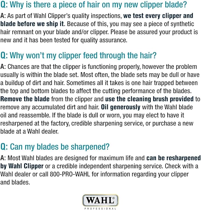 Wahl Professional Animal Competition Series Detachable Blade - 5/16-Inch Cut Length, 4F Full (2375-100)