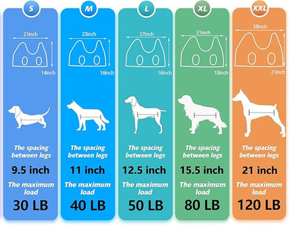 Pet Dog Grooming Hammock Harness for Grooming (XL 80lb), Dog Sling Holder for Clipping Nails with Clippers, Pet Comb