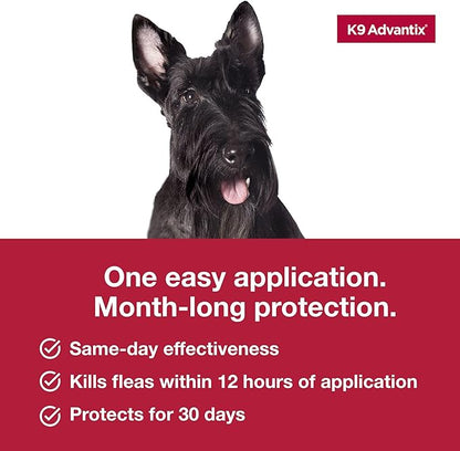 K9 Advantix Flea, Tick & Mosquito Prevention for Dogs 11-20 lbs. | Flea Drops for Medium Dogs | Apply Monthly | 2 Treatments