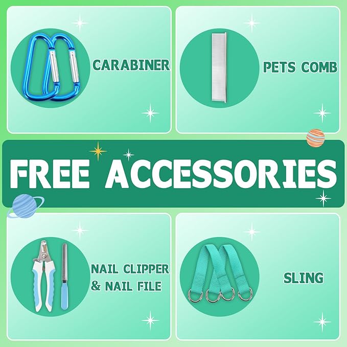 Supet Dog Grooming Hammock Harness for Cats Dogs, Relaxation Pet Restraint & Small Animal Leashes Sling Helper Nail Trimming Clipping, Grey