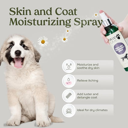 Pawfume Dog Gift Basket, 6-Piece Box – Give Your Pup a Spa-Quality Coat & Odor-Free Freshness – Probiotic Deodorizer Spray, Hypoallergenic Grooming Mist & Premium Brush – Dog Gift Boxes for All Breeds