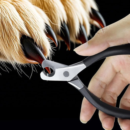 Large Dog Nail Clippers and File Set for Thick Nails Heavy Duty 420 Stainless Steel Grooming Kit, Anti-Slip Handle &PU Leather Case –Safe Trimming for Giant Breeds