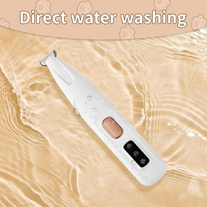 Upgraded Electric Dog Paw Trimmer, Paw Trimmers for Dog's Feet, Rechargeable Pet Shaver with LED Light, Low Noise Pet Hair Clippers for Paws Eyes Ears Face Rump