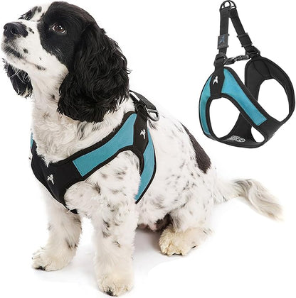 Gooby Turquoise X-Small Easy Fit Harness - No Pull Patented Design for Small Dogs with Quick Release Buckle