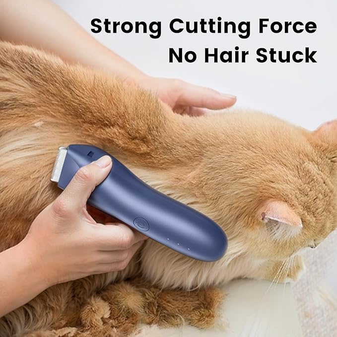 Dog Clippers Pet Grooming Kit, Low Noise Dog Hair Trimmer for Grooming Cordless Pet Shaver with LED Light for Dogs Cats Animals