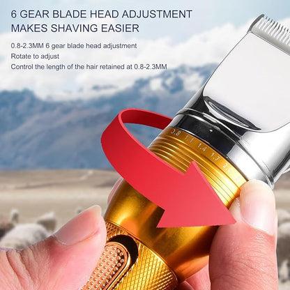 Professional Sheep Shears, Farm Electric Shearing Clipper for Sheep Goats Cats Dogs Pets (US Plug)