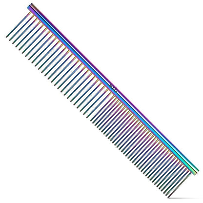 ROPO 2PC Dog Grooming Brush, Pet Shampoo Bath Brush&Pet steel comb, pet dog cat grooming comb