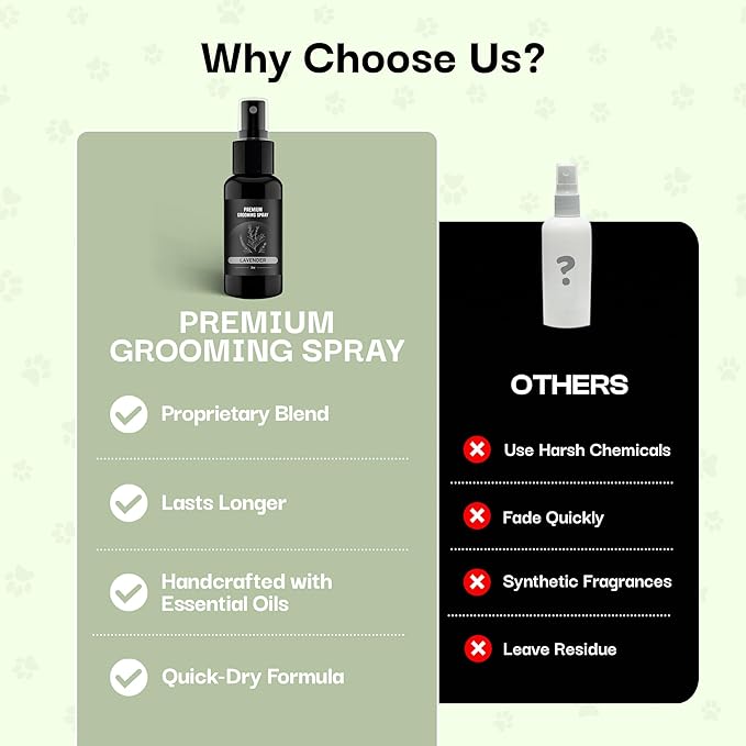 605Products Premium Dog Cologne & Odor Eliminator - Long Lasting Puppy Perfume, Deodorant & Grooming Spray with Essential Oils, 2oz Lavender (3-Pack)