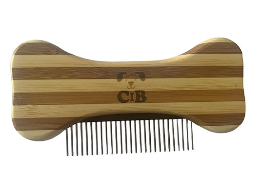 Cute to the Bone Bamboo Dog Comb