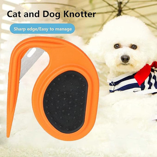 Knotting Comb for Cats and Dogs, Pet Knotting Comb for Medium to Long Hairs Removal, Pet Knotting Comb De Knotting Comb for Dog Pet Hair Removal Tool Cat Dog Grooming Comb Knot Remover,Orange