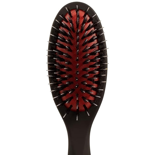 Chris Christensen Andreas Dog Brush, Mason-Pearson Style Boar and Nylon Bristle Brush, Groom Like a Professional, Lightweight Beechwood Handle, Stimulate Natural Oil Production, Small