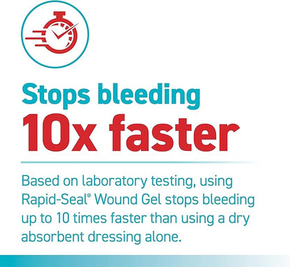 Wound Gel (5 Tubes) | Stops Bleeding in Seconds, Ideal for Cuts, Scrapes and Razor Nicks for Emergency First Aid Supplies