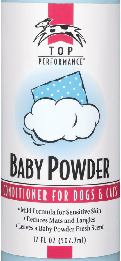 Top Performance Baby Powder Pet Conditioner, 17-Ounce, 17 Ounce