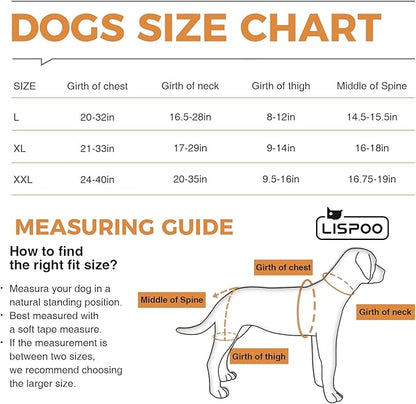 Dog Hip Brace for Large Dogs - Adjustable Orthopedic Support Wrap for Dysplasia/Arthritis-Sufficient Breathability, Warm Joint Pain Relief(L)