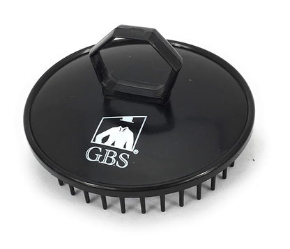 G.B.S No.100 Black Scalp Massager Shampoo Brush for Deep Cleaning Men's Hand Brush Plastic Growth Beard Brush Pet Grooming Round Palm Brush
