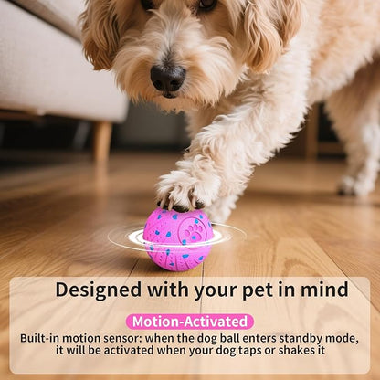 Smart Interactive Dog Toys, Activated Moving, Bouncing, Rotating Ball for Medium/Large Dogs, Motion-Activated Dog Ball to Keep Them Busy, IP54 Waterproof & E-TPU, Fun & Engaging Dog Gift