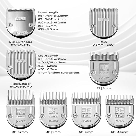C-Series Clipper Blades for Hornet/Stinger Clippers - Professional Dog Grooming Blades for Tangle-Free,Ideal for Trimming and All Hair Types - Compatible with C Series Clippers (C-MAX 6F)