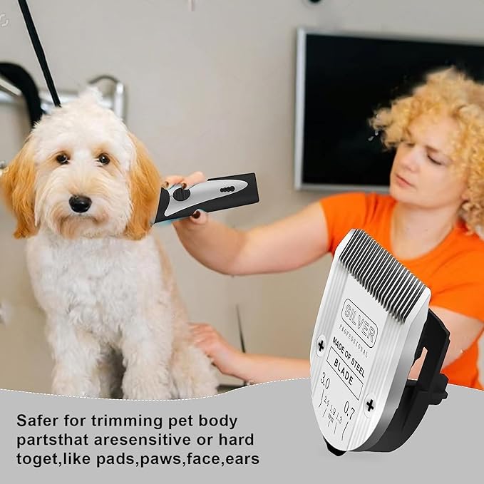 Adjustable Dog Grooming Clipper 5-in-1 Blade Compatible with WAHL Professional Animal Clipper Arco, Bravura, Chromado, Creativa, Figura, and Motion Pet, Dog, and Horse