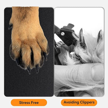 Klmnop 12 Pcs Self-Adhesive Dog Nail Scratch Replacement Pad, Sandpaper Board with Sticky for Dog Cat Nail Care, Trim, File Claw Care(11×9 Inch)