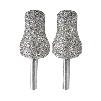 Diamond Rotary Pet Nail Grinder Replacement Heads Dog Nail Grinder Bit-BGTEC 2PCS 1/8" Diamond Replaceable Tip for Pet Claw Grooming(E)