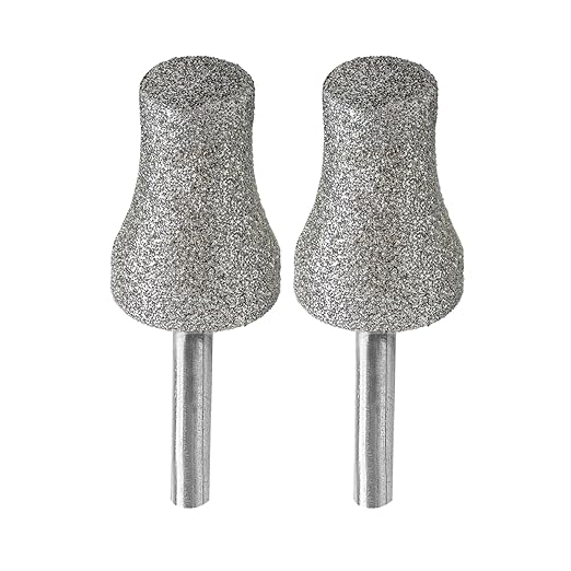 Diamond Rotary Pet Nail Grinder Replacement Heads Dog Nail Grinder Bit-BGTEC 2PCS 1/8" Diamond Replaceable Tip for Pet Claw Grooming(E)