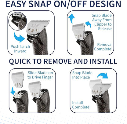 Detachable A Series Wide 4f Blade Dog Grooming Cuts Length 3 3/8" - 9.6mm Japanese High Carbon Steel Dog Grooming Blade Supplies | Detachable Blade Clippers (Compatible A5 Series(B4FW)