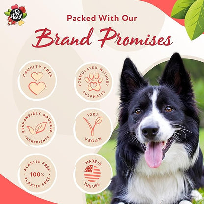 Pet Head Pomegranate Shampoo Bar for Dogs | 3in1 Cleanses, Hydrates & Nourishes All Dog Coats | with Oat Kernel Extract & Coconut Oil | Free of parabens & sulphates | Gentle Formula for Puppies | 3oz
