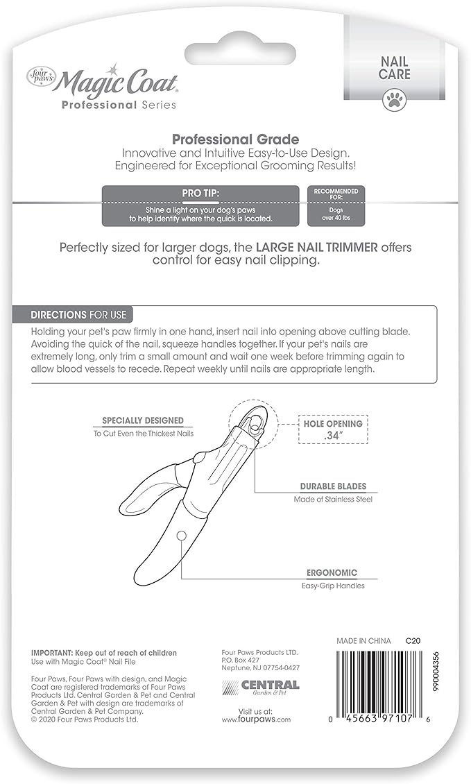 Four Paws Magic Coat Professional Series Nail Trimmer for Dogs Large