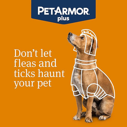 PetArmor Plus Flea and Tick Prevention for Dogs, Medium Dog Flea and Tick Treatment, 6 Doses, Waterproof Topical, Fast Acting (23-44 lbs)
