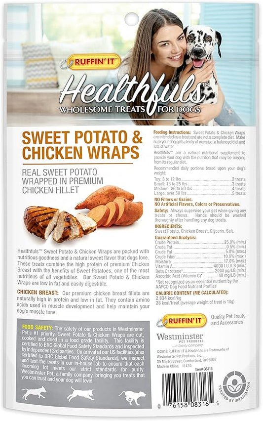 Chicken Wrapped Sweet Potato Dog Treats, 3.5oz