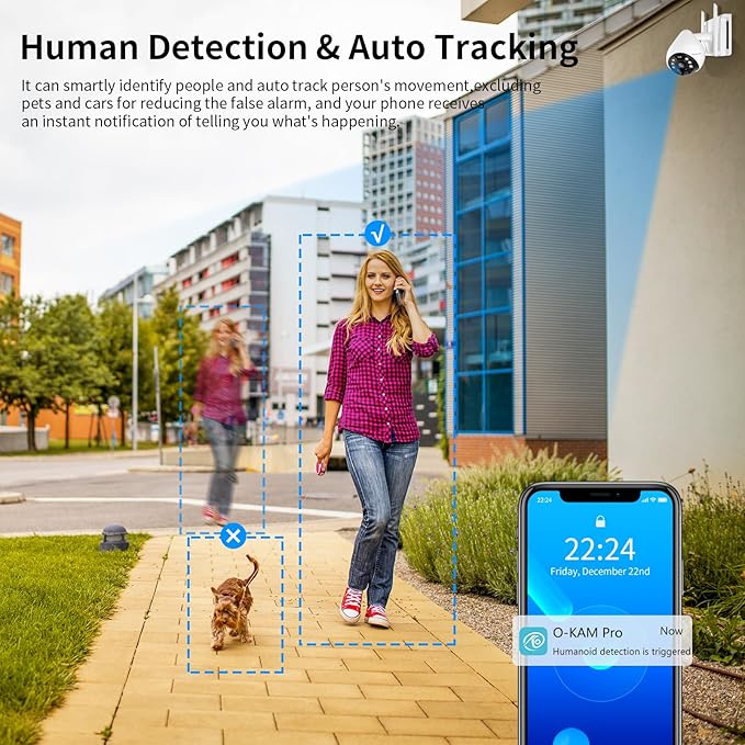 VSTARCAM 4G LTE Cellular Security Camera Wireless Outdoor, 3MP Solar Powered Security Cameras for Home with Color Night Vision, Human Detection, 360° View, 2-Way Audio, IP66, Cloud Storage (BG69-TZ)