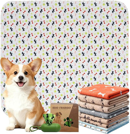 Puppypad.com Pee Pad, Washable Puppypad with Pheromones, Reusable Puppypad Brand Puppy Pad Mats- The Last Pee Pad You'll Get, Leak-Proof Pet Training Rug for Dogs Indoor Use (C, M(28×31in))