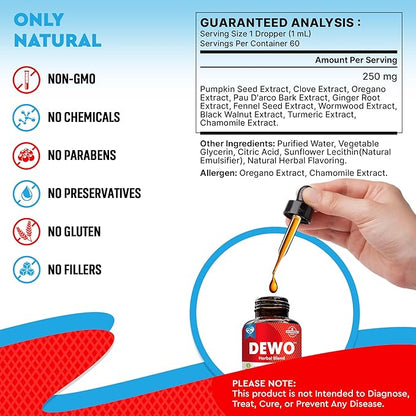 Natural Intestinal Defense for Dogs & Cats – Herbal Cleanse with Wormwood, Black Walnut – Promotes Healthy Gut & Flora Balance – Advanced Broad Spectrum Formula